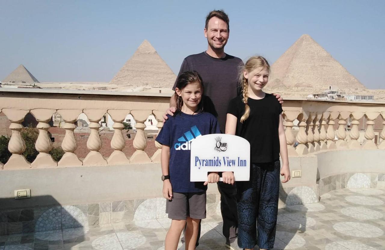 Queen Pyramids View Inn Kafret el-Gabal Zewnętrze zdjęcie